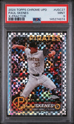 2024 Topps Chrome Update Xfractor Paul Skenes #USC27 PSA 9