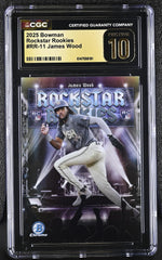 2025 Bowman #RR-11 James Wood Rockstar Rookies CGC 10