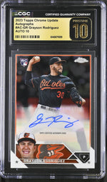 2023 Topps Chrome #AC-GR Grayson Rodriguez Autographs Auto CGC 10