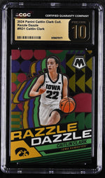 2024 Prizm #RD1 Caitlin Clark Razzle Dazzle CGC 10