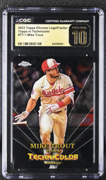 2023 Topps Chrome #TT-1 Mike Trout Topps in Technicolor CGC 10