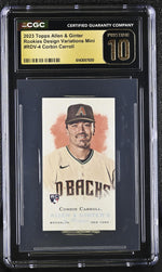 2023 Allen & Ginter #RDV-4 Corbin Carroll Rookies Design Variations Mini CGC 10