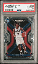 2020 Panini Prizm Tyrese Maxey #256 PSA 10