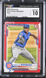 2021 Bowman #43 Brailyn Marquez /5 CGC 10