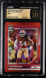 2024 Donruss Optic #175 Fred Warner /125 CGC 10