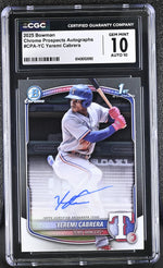 2025 Bowman #CPA-YC Yeremi Cabrera Chrome Prospects Autographs Auto CGC 10