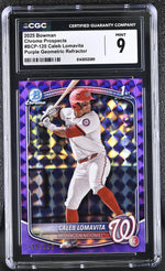 2025 Bowman #BCP-120 Caleb Lomavita Chrome Prospects /250 CGC 9
