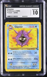 1999 Pokemon #32/62 Cloyster Fossil CGC 10