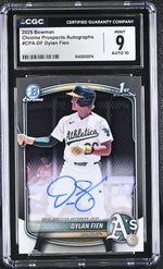 2025 Bowman Chrome #CPA-DF Dylan Fien Prospects Autographs Auto CGC 9