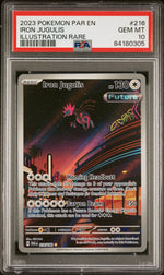 2023 Pokemon Paradox Rift Illustration Rare Iron Jugulis #216 PSA 10
