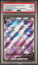 2022 Pokemon Sword and Shield Black Star Promo Pokemon Go Elite Trainer Box Mewtwo V #SWSH229 PSA 9