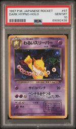 1997 Pokemon Team Rocket Japanese Holo Dark Hypno #097 PSA 10