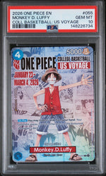 2026 One Piece Promo College Basketball US Voyage Monkey D. Luffy #P-055 PSA 10