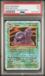 2002 Pokemon Legendary Collection Reverse Holo Muk #16 PSA 3