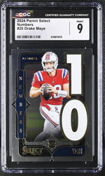 2024 Select #20 Drake Maye Numbers CGC 9