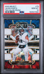 2023 Panini Select Prizm Tri Color Jalen Hurts #79 PSA 10