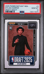 2025 Panini Instant Draft Night Dylan Harper #NBADN2 /5547 /1 PSA 10