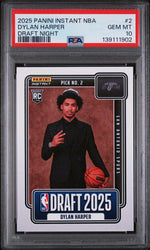 2025 Panini Instant Draft Night Dylan Harper #NBADN2 /5547 /1 PSA 10