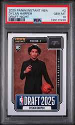 2025 Panini Instant Draft Night Dylan Harper #NBADN2 /5547 /1 PSA 10