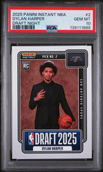 2025 Panini Instant Draft Night Dylan Harper #NBADN2 /5547 PSA 10