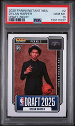 2025 Panini Instant Draft Night Dylan Harper #NBADN2 /5547 /1 PSA 10