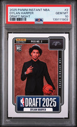 2025 Panini Instant Draft Night Dylan Harper #NBADN2 /5547 PSA 10