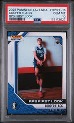 2025 Panini Instant NBA Rps First Look Cooper Flagg #RPSFL-16 /12312 PSA 10