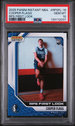 2025 Panini Instant NBA Rps First Look Cooper Flagg #RPSFL-16 /12312 PSA 10