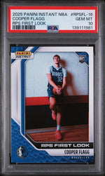2025 Panini Instant NBA Rps First Look Cooper Flagg #RPSFL-16 /12312 PSA 10