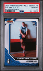 2025 Panini Instant NBA Rps First Look Cooper Flagg #RPSFL-16 /12312 PSA 10