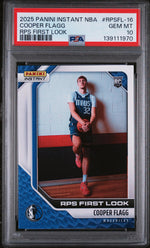 2025 Panini Instant NBA Rps First Look Cooper Flagg #RPSFL-16 /12312 PSA 10