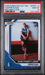 2025 Panini Instant NBA Rps First Look Cooper Flagg #RPSFL-16 /12312 PSA 10
