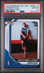 2025 Panini Instant NBA Rps First Look Cooper Flagg #RPSFL-16 /12312 PSA 10