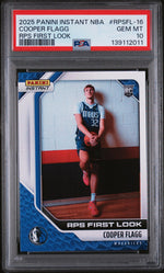 2025 Panini Instant NBA Rps First Look Cooper Flagg #RPSFL-16 /12312 PSA 10