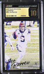 2020 Chronicles Luminance #201 Joe Burrow CGC 10