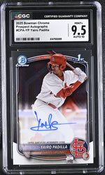2025 Bowman Chrome #CPA-YP Yairo Padilla Prospect Autographs Auto CGC 9.5