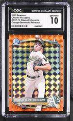 2025 Bowman #BCP-73 Steven Echavarria Chrome Prospects /25 CGC 10