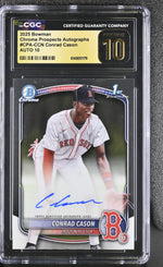 2025 Bowman #CPA-CCN Conrad Cason Chrome Prospects Autographs Auto CGC 10