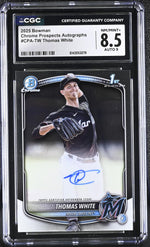 2025 Bowman #CPA-TW Thomas White Chrome Prospects Autographs Auto CGC 8.5