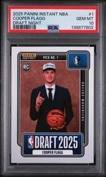 2025 Panini Instant NBA Draft Night Cooper Flagg #NBADN-1 /68380 PSA 10