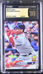 2018 Topps #18 Rafael Devers CGC 10