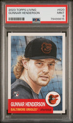 2023 Topps Living Gunnar Henderson #620 /4881 PSA 9