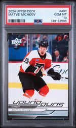 2024 Upper Deck Matvei Michkov #492 PSA 10