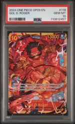 2024 One Piece Emperors In the New World Secret Rare Gol D. Roger #OP09-118 PSA 10