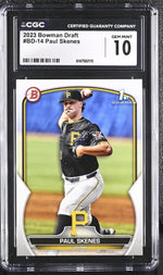 2023 Bowman #BD-14 Paul Skenes CGC 10