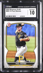 2023 Bowman Draft #BD-14 Paul Skenes CGC 10