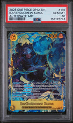 2025 One Piece Legacy of the Master Alternate Art Bartholomew Kuma #OP12-119 PSA 10