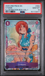 2025 One Piece Promo Illustration Box Volume 1 O Nami #OP05062 PSA 10