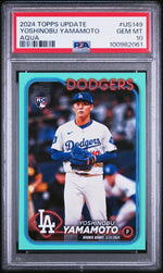 2024 Topps Update Aqua Yoshinobu Yamamoto #US149 PSA 10