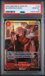2024 One Piece Two Legends Silvers Rayleigh #OP08118 PSA 10